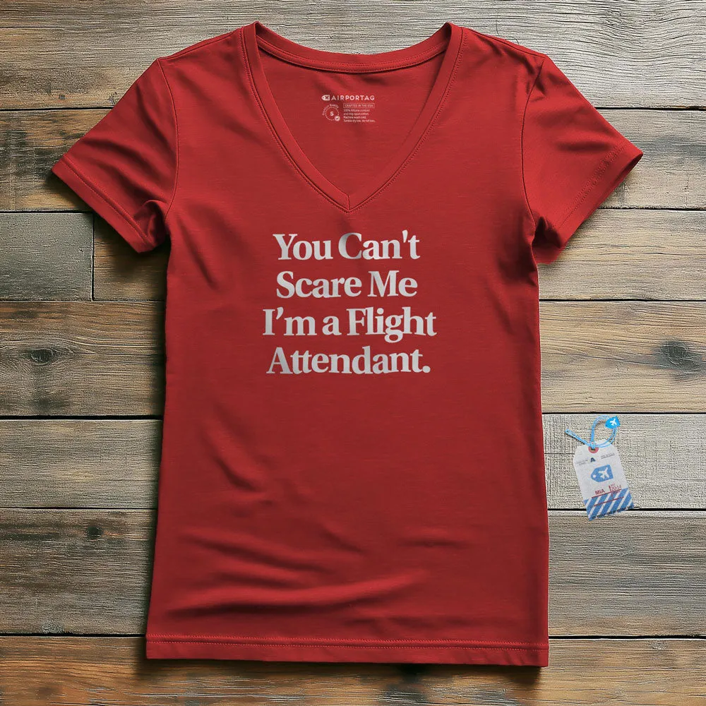 Scare Me Flight Attendant - Women's V-Neck T-Shirt