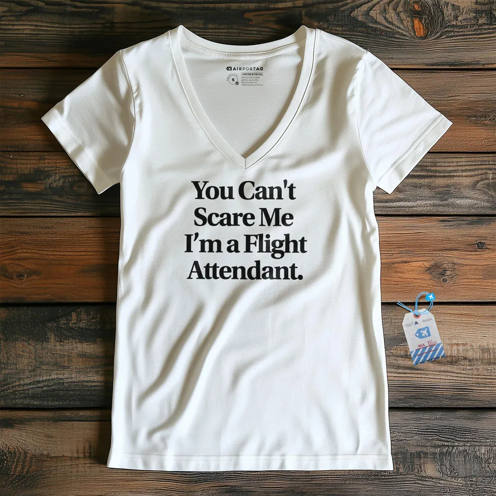 Scare Me Flight Attendant - Women's V-Neck T-Shirt