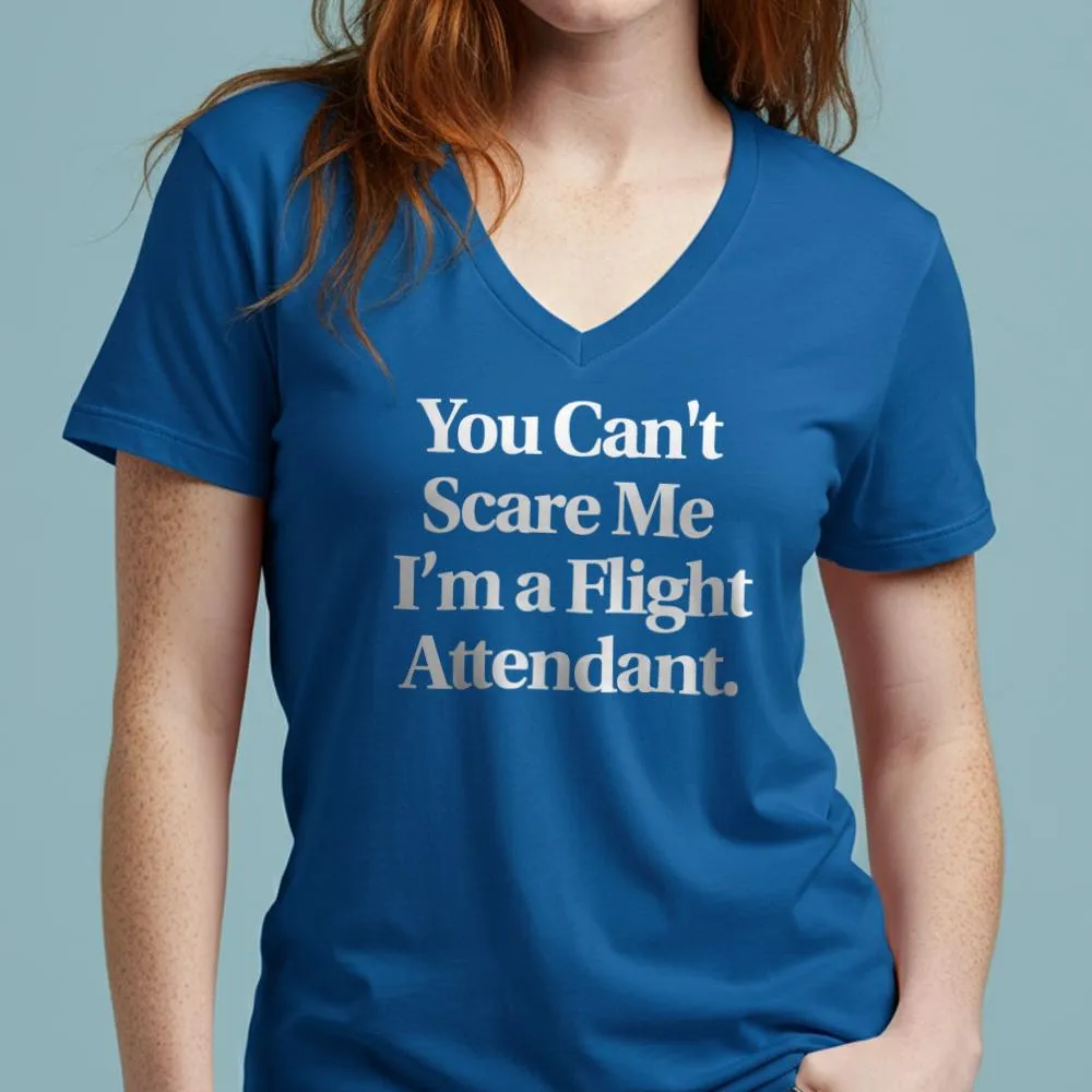 Scare Me Flight Attendant - Women's V-Neck T-Shirt