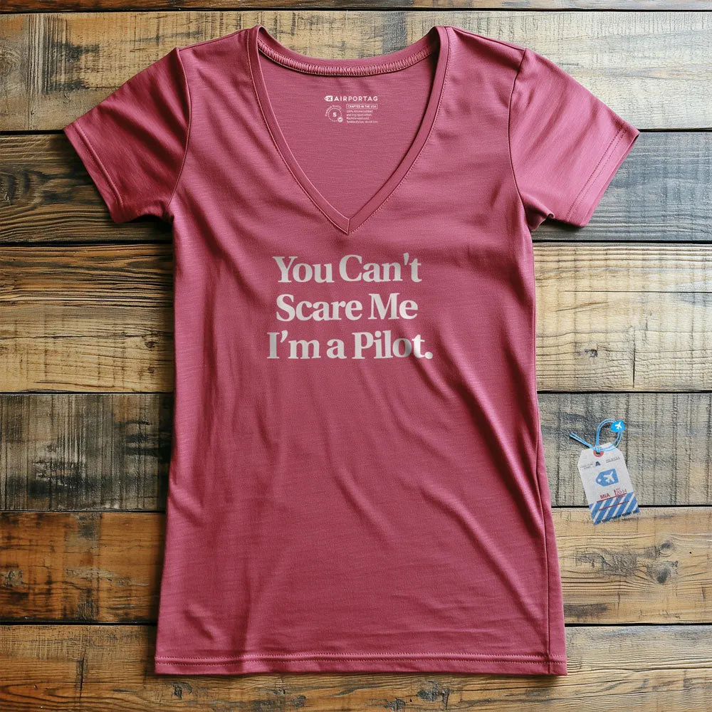 Scare Me Pilot - Women's V-Neck T-Shirt