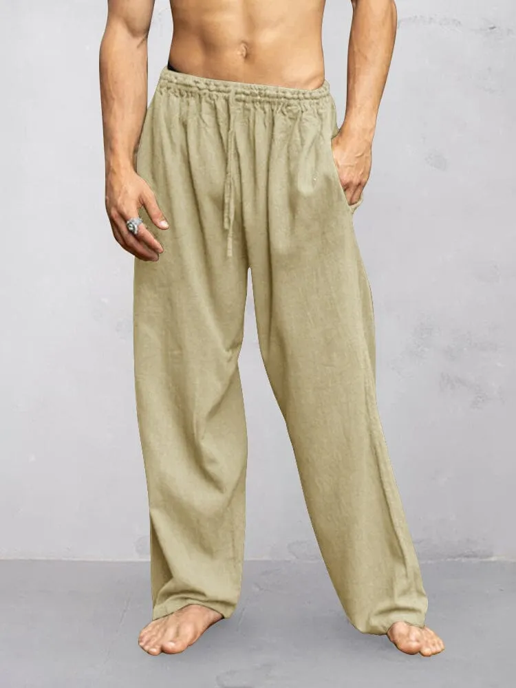 Soft Cotton Linen Relaxed Pants