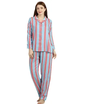 Striped Night Suit