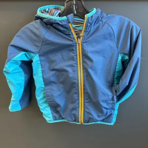 The North Face - Kid's Fleece-Lined Reversible Shell Jacket - MSRP $130: Blue/Orange/Multi-children-5T