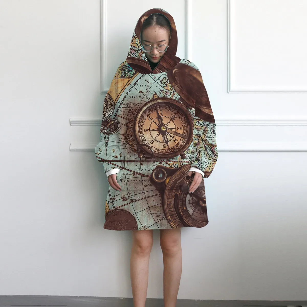 The World Wanderer Wearable Blanket Hoodie