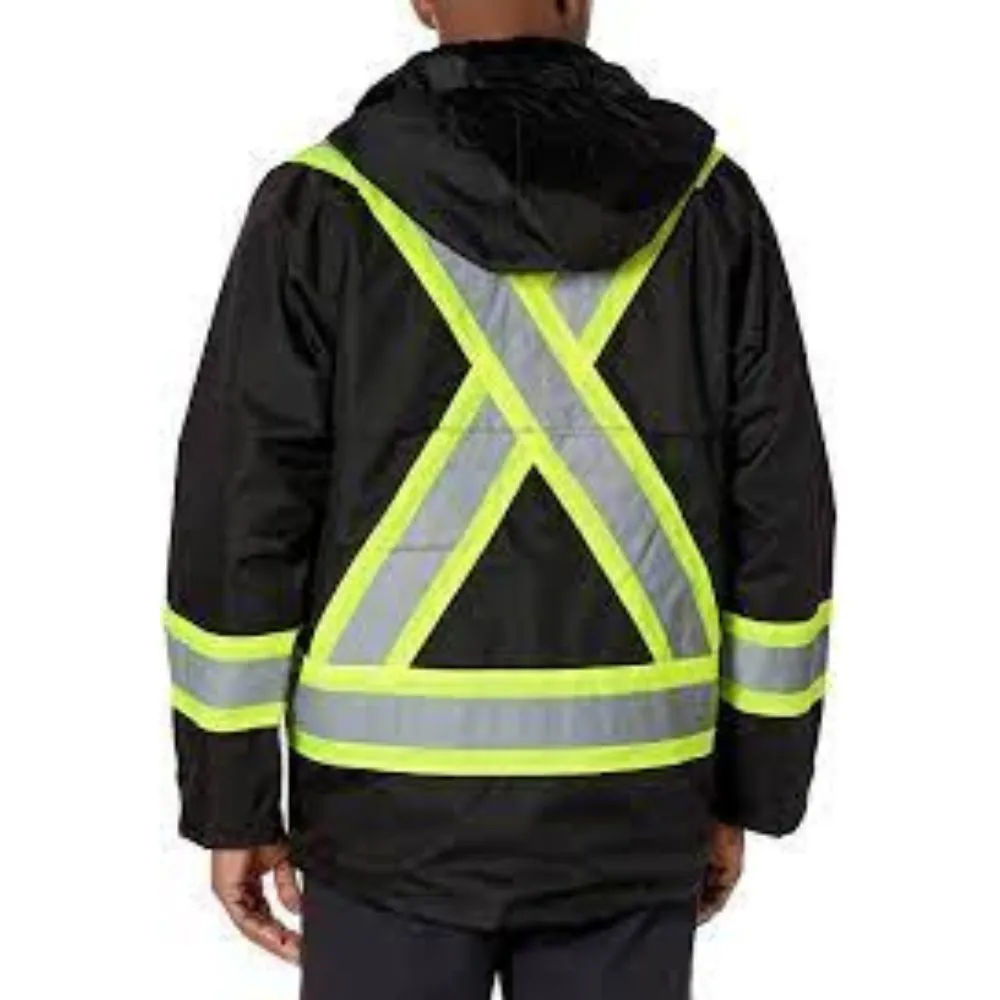 Viking Flame Resistant Journeyman 300D Ripstop High Visibility Jacket 3907FRJ - Black