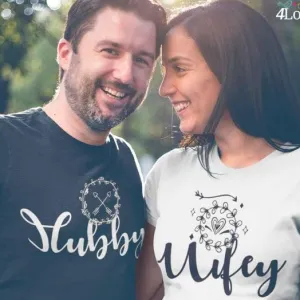 Wifey and Hubby Adorable Matching Outfits - Perfect Wedding Gift Set