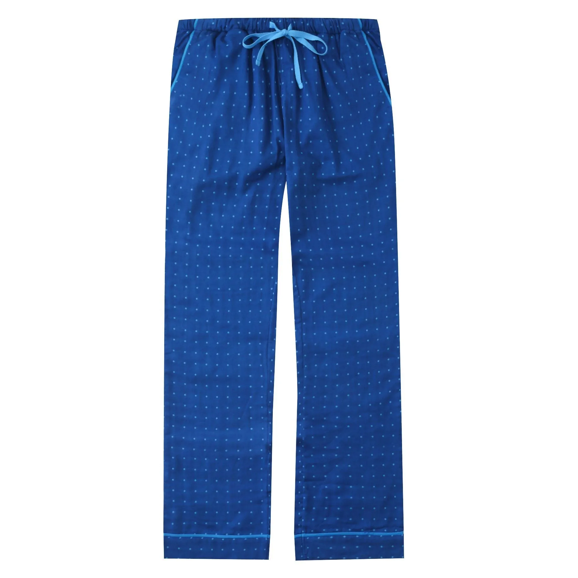 Womens Cotton Woven Double Layer Soft Lounge Pants