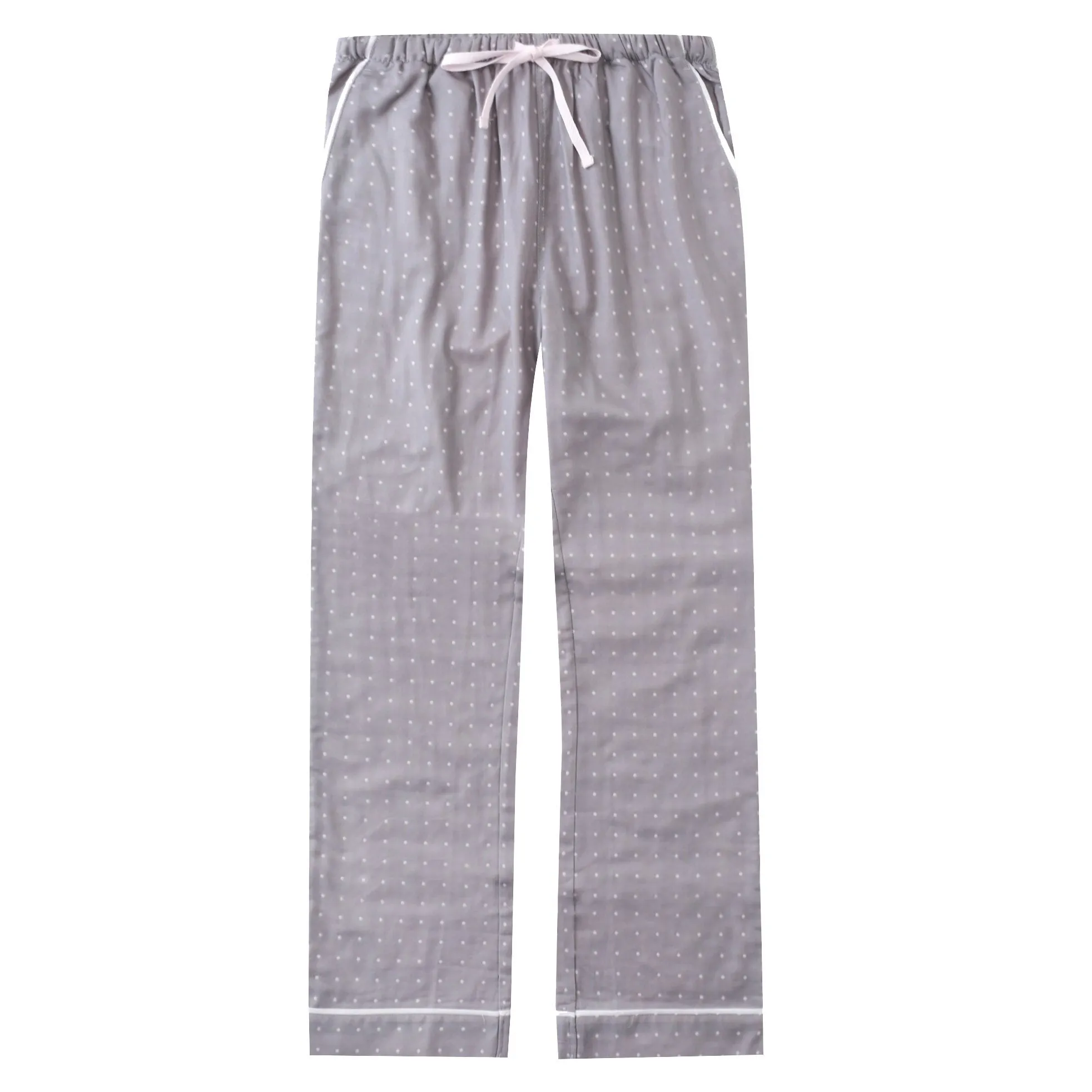 Womens Cotton Woven Double Layer Soft Lounge Pants