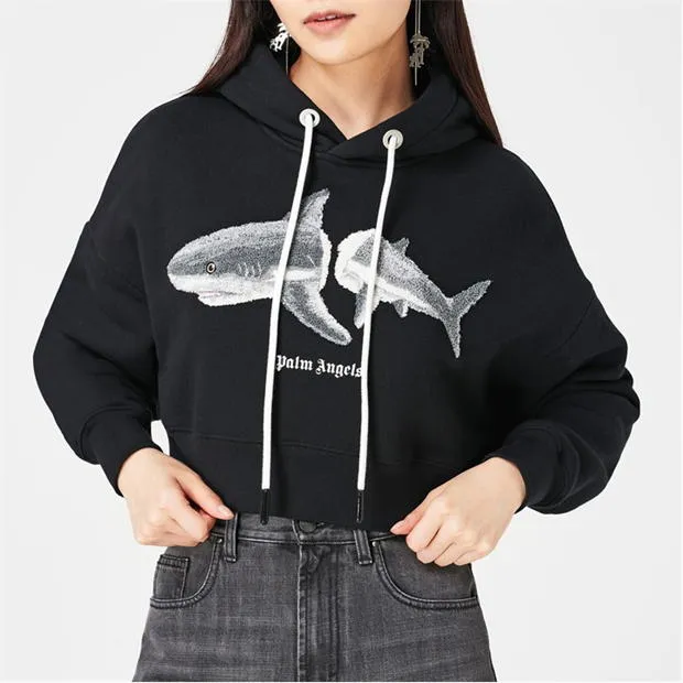 Womens Palm Angels Kill Shark Hoodie