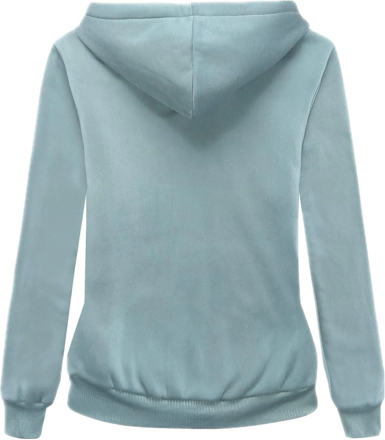 Women's Sherpa Lined Fleece Full Zip-Up Hoodie-ZPK006050